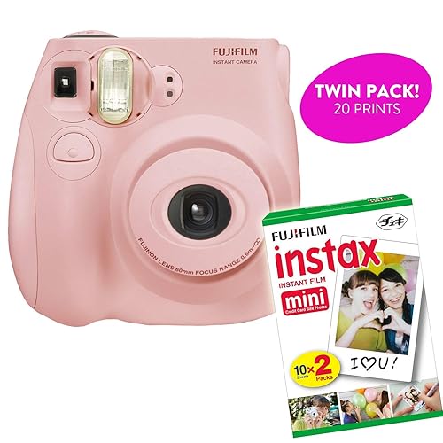 Fujifilm Instax Mini 7S Instant Print Camera (Renewed) Plus Twin
