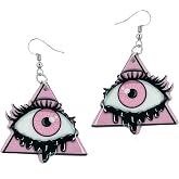 Halloween Earrings for Women - Spooky Halloween Jewelry - Middle Finger Earrings - Poison Jewelry
