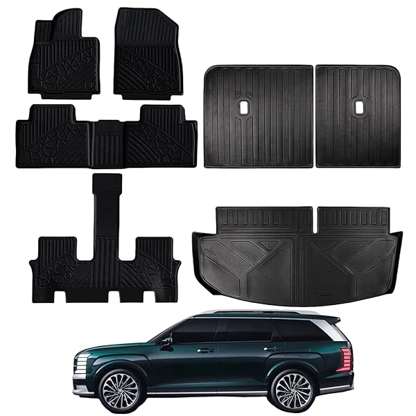 RILLEC FLOOR MATS CARGO LINER BACKREST MAT FOR...