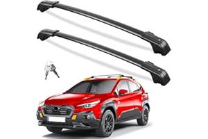 FengYu 330lbs Roof Rack Cross Bars Compatible with Subaru Crosstrek 2024 2025 2026 with Raised Rails (not for Wilderness), Heavy Duty Aluminum Lockable Roof Rails Crossbars Rooftop Cargo Bars Racks