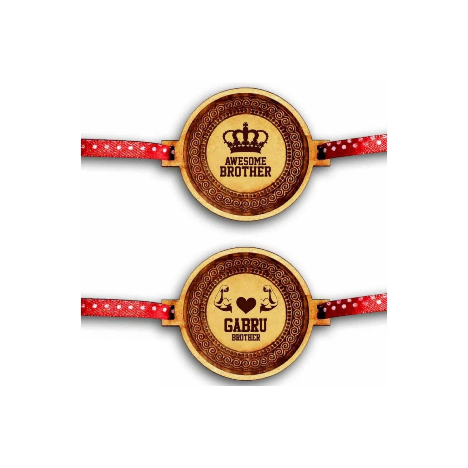 theyayacafe family rakhi for brother combo set of 2 engraved rakhi raksha bandhan