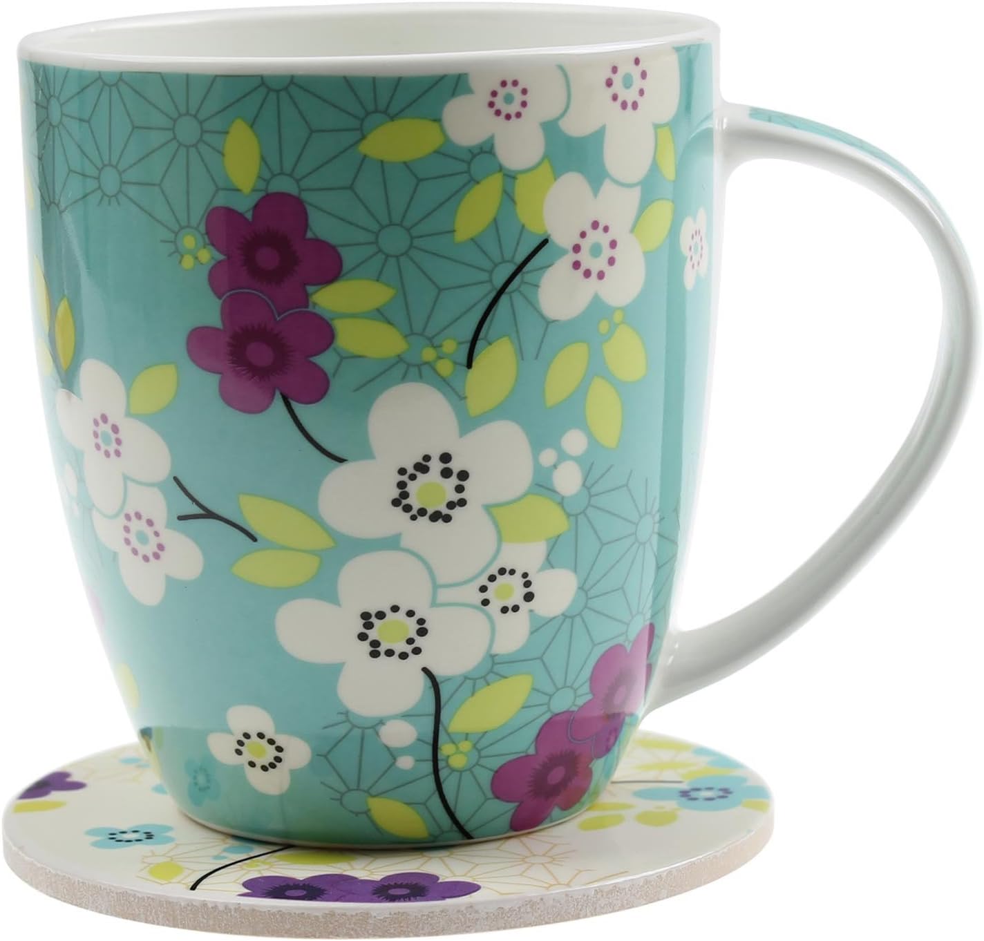 Arthur Wood Alissa Floral Design Fine Bone China Tea Coffee Mug And