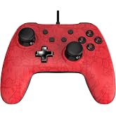 PowerA Wired Controller Plus - Super Mario - Nintendo Switch, Red (Renewed)