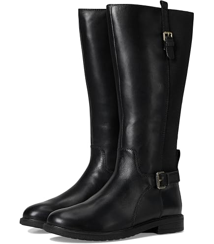 Amazon.com | Easy Spirit Women's Jackie Wide Calf Black 5 Medium