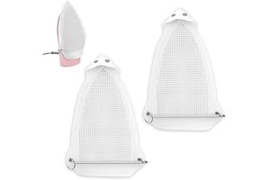 2pcs Iron Covers, Teflon Iron Shoe Protector Anti-Slip Design Anti-Scorch Base Protect Clothes for Home Tailor Shop
