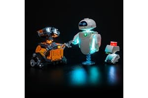 LocoLee Light kit Compatible with Lego 43279 Wall-E and EVE - No Model Only Light, LED Lighting Accessories Compatible with Lego Disney Pixar Walle, Not Include Model