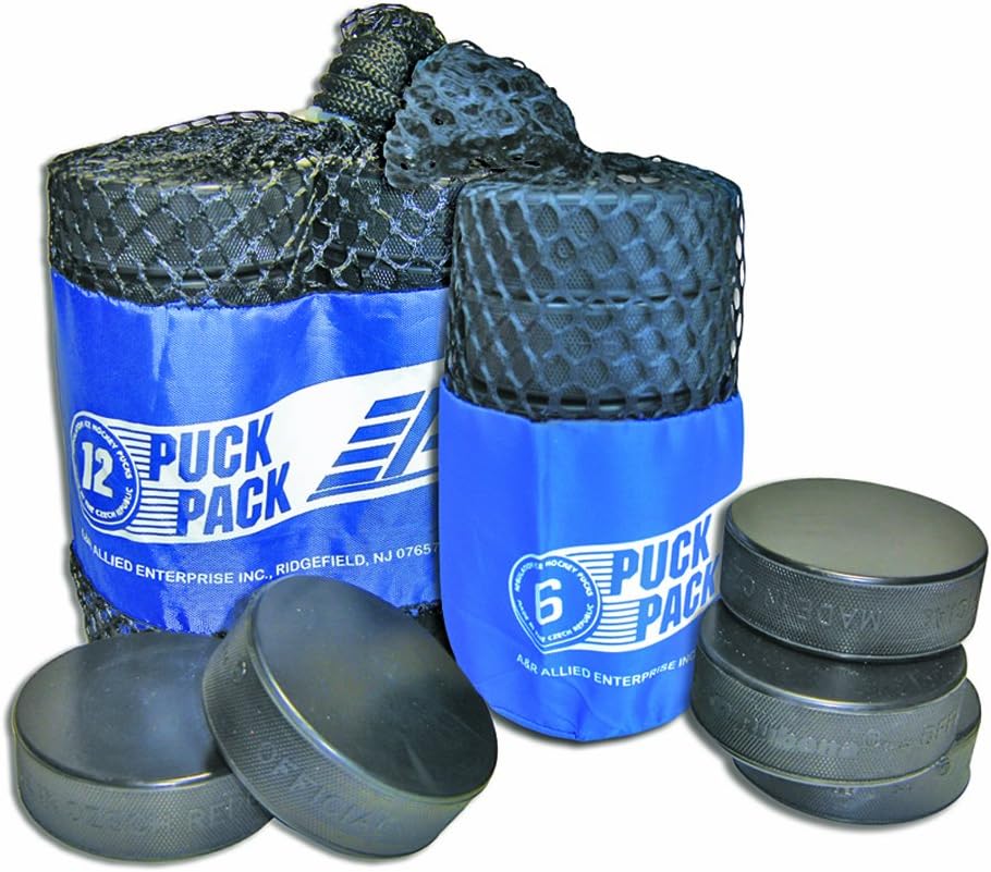 A&R Sports Ice Hockey Puck (Pack of 12) : Sports & Outdoors
