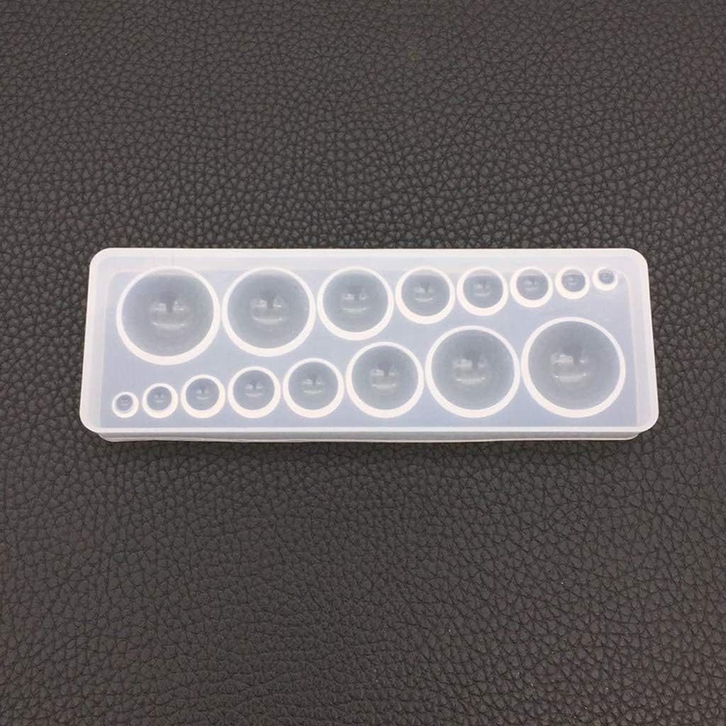 Oawe Silicone Mold DIY Crystal Epoxy Resin Molds Time Stone Jewelry Making Crafts Round Handmade Cake Fondant Chocolate Tools