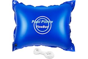 FineBud 4’x5’ Pool Pillows for Above Ground Pool, Winter Pool Pillow Extra Durable 0.4 mm, Pool Air Pillow Super Strong & Cold Resistant, Pool Cover Air Pillow Easy Centering, Rope Included(55ft)