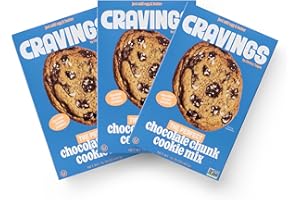 Cravings by Chrissy Teigen Chocolate Chip Cookie Mix, Vegan, Makes 12, 4-inch Chocolate Chunk Cookies 15.76 oz (Pack of 3)