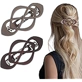 Ymapinc 2Pcs French Hair Barrettes Clip for Women, Vintage Snap for Thick Barrettes Thin Elegant Hair Accessories Hairpin Clips