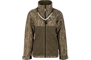 Drake Waterfowl Women's MST Eqwader Plus Full Zip Hunting Jacket, Mossy Oak Bottomland, Small
