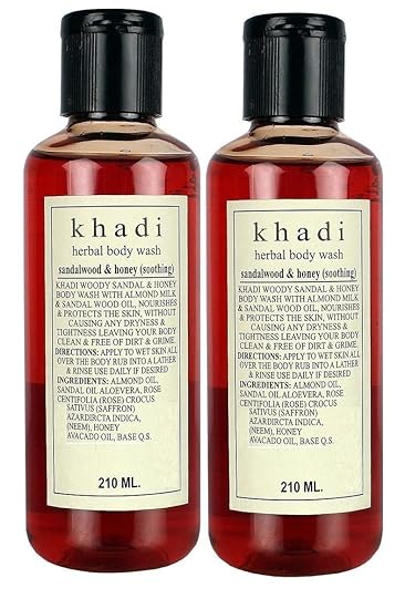Khadi Herbal Sandalwood and Honey Soothing Body (420 ml)