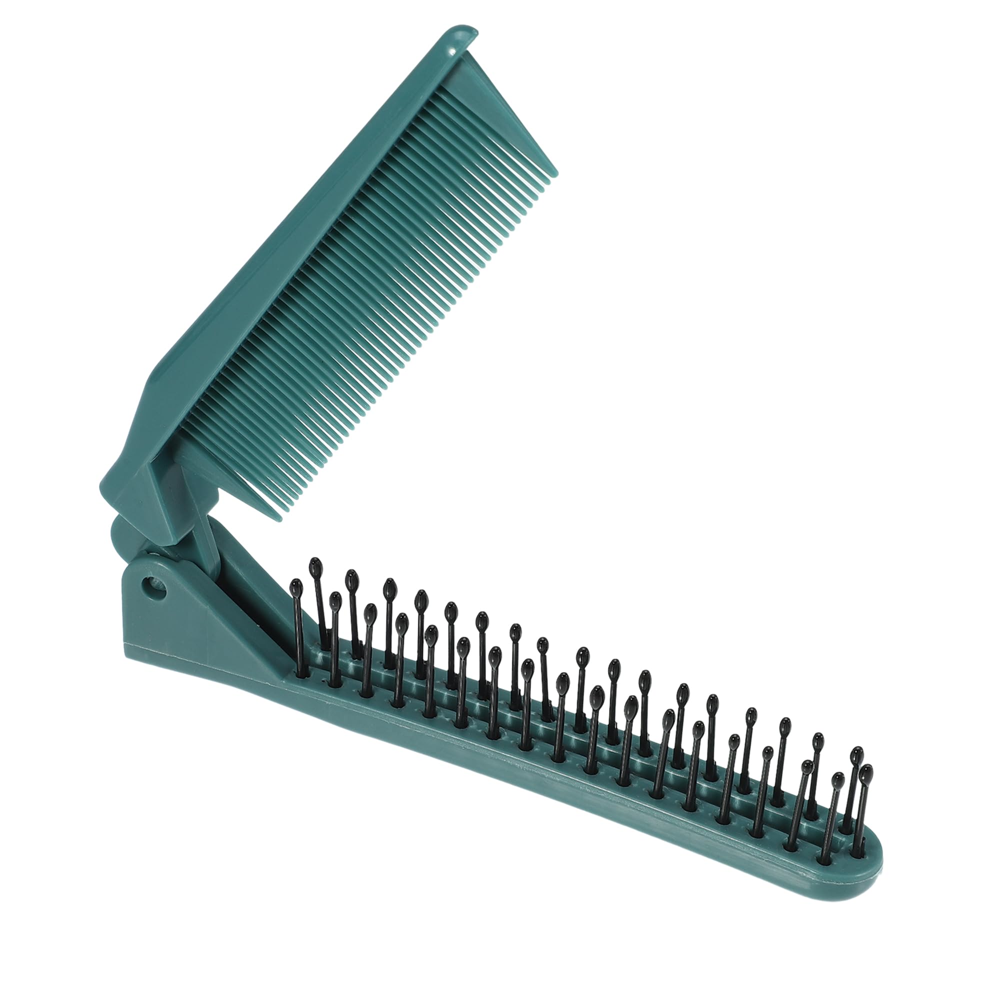 VOCOSTE Folding Hair Comb, Travel Portable Folding Mini Hair Comb, Green