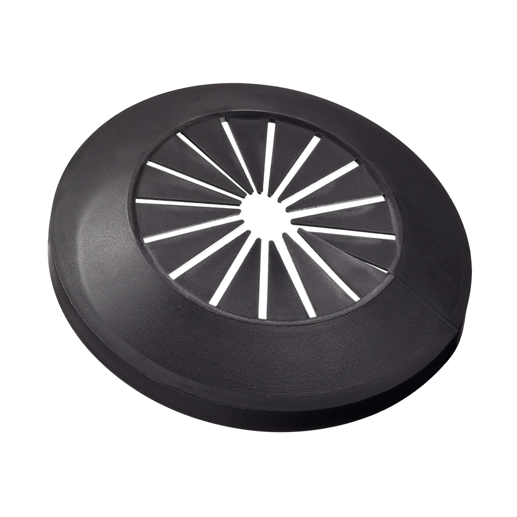 sourcing map Pipe Cover Decoration, 15mm-40mm PP Plastic Escutcheon Water Pipe Drain Line Cover Black 4pcs