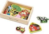 Melissa & Doug Farm Animal Magnets Set 20 Wooden Fridge Magnets Toddler view 4