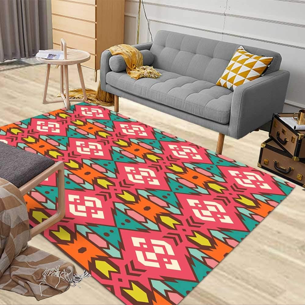 Douecish Multicolor Area Rug Living Room Area Rugs Tribal