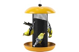 Meleave Finch Feeders for Outside, Finch Feeder for Nyjer/Thistle Seed, 2.5 lbs Seed Capacity