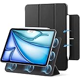 ESR for iPad Air 11 Inch Case M3/M2 (2025/2024), iPad Air 5th/4th Gen (2022/2020), Powerful Magnetic Attachment, Slim Trifold Stand Case, Auto Wake/Sleep, Durable Protection, Black