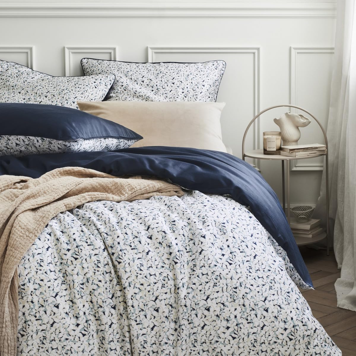 ITC Cotton Satin Duvet Cover, Blue, 140 x 200 cm