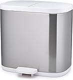 Joseph Joseph Bathroom Split Waste Separation Bin- White/Grey: Amazon ...