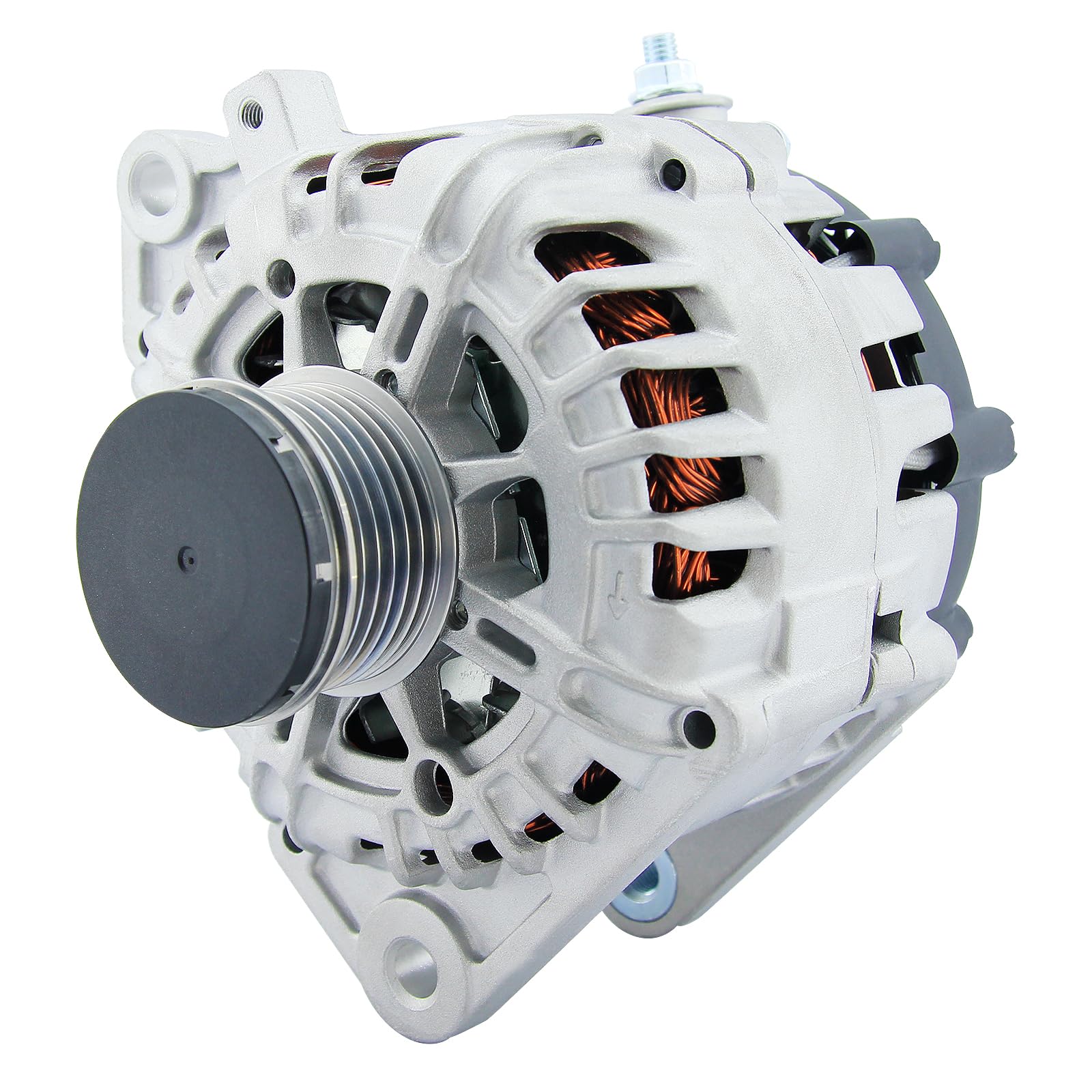 Photo 1 of Nissan Alternator Replacement New 2.5L 110 AMP for 2007-2012 Altima, 2007 2008 2009 2010 2011 2012 Sentra, 2011-2013 Rogue, 2014 2015 Rogue Select L4, 400-40102 AL2407X 23100-JA02A AVA0074 TG12C032
