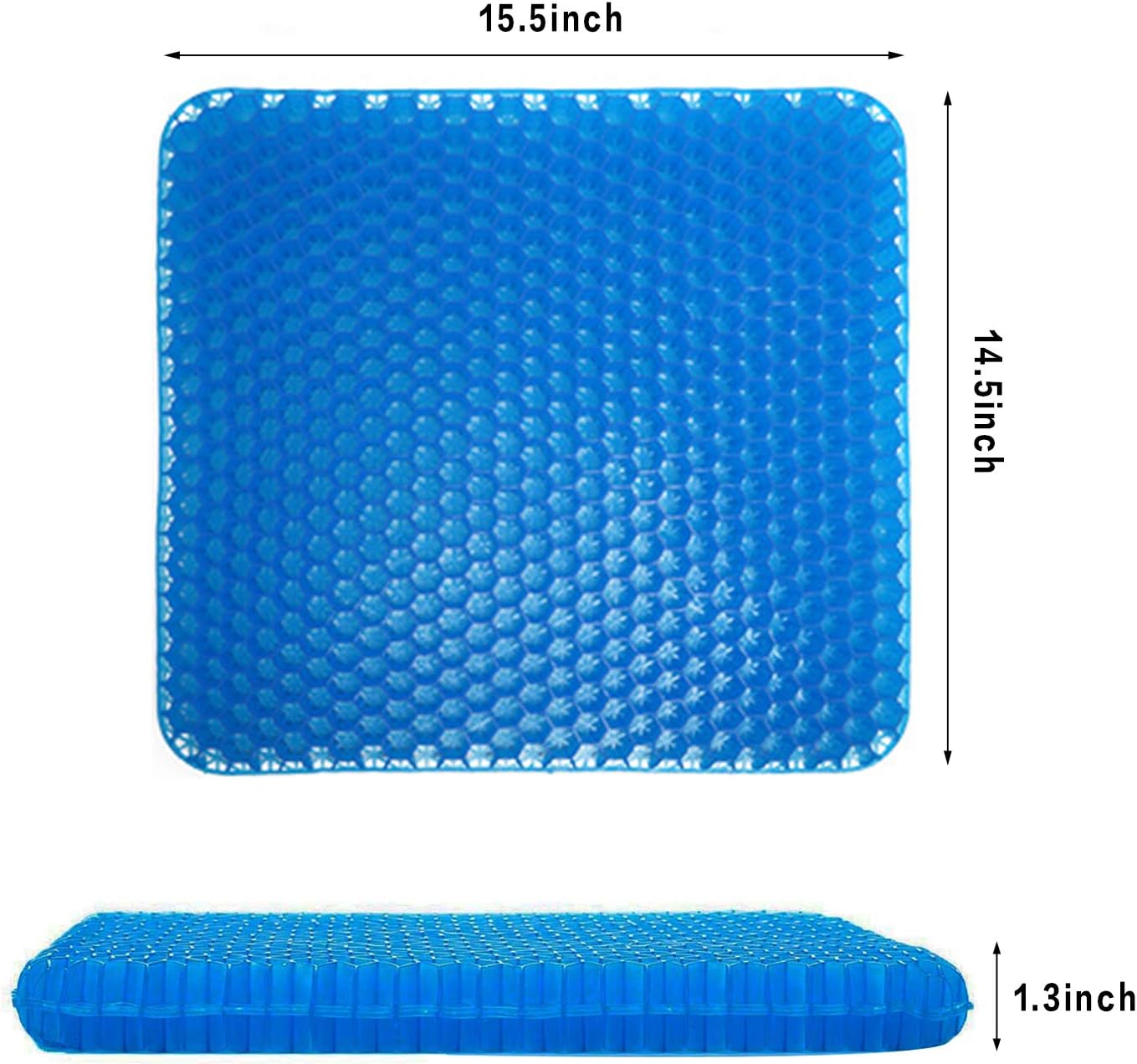 SESEAT Gel Office Chair Cushion, Seat Cushion Breathable Design for Car, Office, Wheelchair, Truck, Gel Seat Pad Cushion: Health & Personal Care