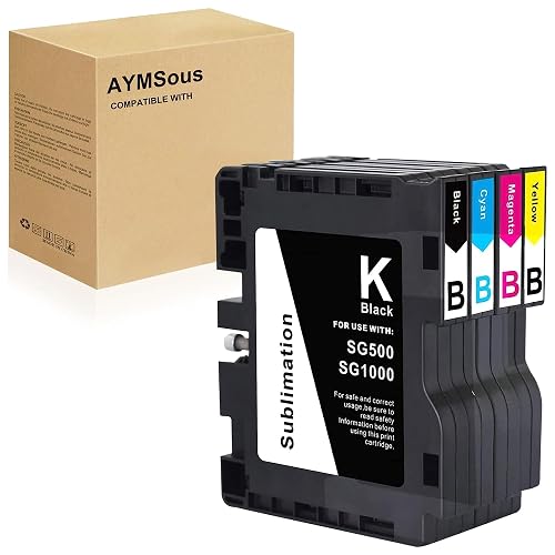 Sawgrass Virtuoso Ink INK+ 4-Pack For Sawgrass SG500 SG1000 Printers ...