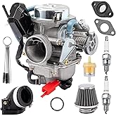 GY6 Carburetor 150cc for 4 Stroke 125cc 152QMJ 157QMJ Engines Electric Choke Motorcycle Scooter 24mm PD24J Carb with Intake Manifold