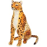 Melissa &amp; Doug Giant Cheetah - Lifelike Stuffed Animal (Stands Nearly 3 Feet Tall)