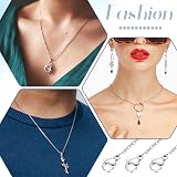 Mozeat Lens 20pcs Stainless Steel Necklace Chains 1.5mm 45cm Silver view 5