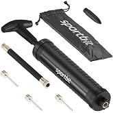 SPORTBIT Basketball Pump &ndash; Ball Pump for Sports Balls | Push &amp; Pull Inflating System, Hand Pump for Basketball, Volleyball, Soccer &amp; Football, Court &amp; Gym Ready