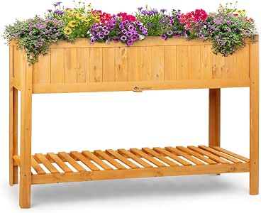 blumfeldt Altiplano Cubic macetero - 150 x 100 x 50 cm, Madera de ...