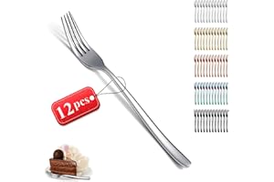 Kyraton Dinner Forks Set of 12 Pieces, 20.8cm Table Forks Silverware for Home, Hotel, Restaurant, Hotel. Dishwasher Safe