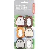 Kikkerland Woodlands Bag Clip, Set of 6