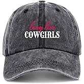 zcyhtqp, Long Live Cowgirls, Funny Baseball Cap, Cowboy Hat, Funny Trucker Hats with Sayings, Humor Caps, Adjustable Cotton Baseball Cap Black