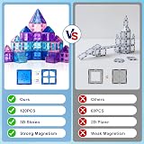 Xekel Magnetic Tiles 120PCS Magnetic Building Set STEM Educational Toy view 5