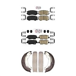 Transit Auto Front Rear Ceramic Disc Brake Pads Kit