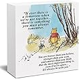Hiagkmet Classic Winnie the Pooh Desk Decor Box Sign If Ever There Is A Tomorrow Quote You are Braver Stronger Smarter Than Y