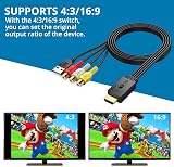AUTOUTLET RCA to HDMI Converter 1080P 720P Built-in Cable Plug & Play view 4