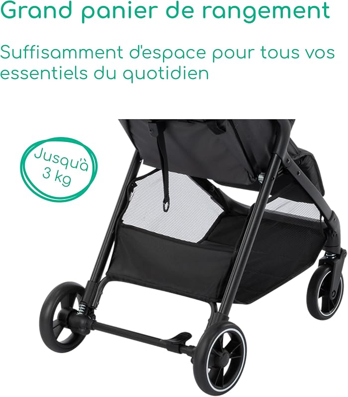 Azur, Poussette Canne, 0–3 Ans (15 kg), Mineral Graphite
