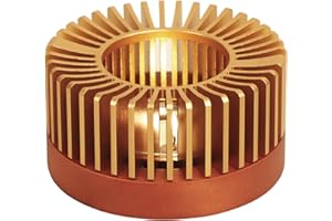 KAYCROWN Teapot Warmer, Aluminum Alloy & Wood Tea Warmer with Tealight Holder, Rose Gold Teapot Heater for Heating Coffee, Milk, Food Indoors and Outdoors, Suitable for All Teapots