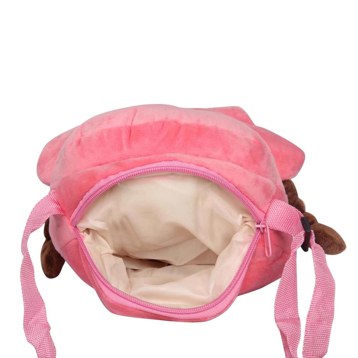 fabseasons faux fur pink sling picnic bag for girls