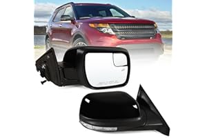 Lqito Right Passenger Side Mirror Fits 2011-2019 Ford Explorer With Power Heated Turn signal And Puddle Light丨Without Power Folding 7Pins Replaces GB5Z17682BA,BB5Z17682BA,FO1321554