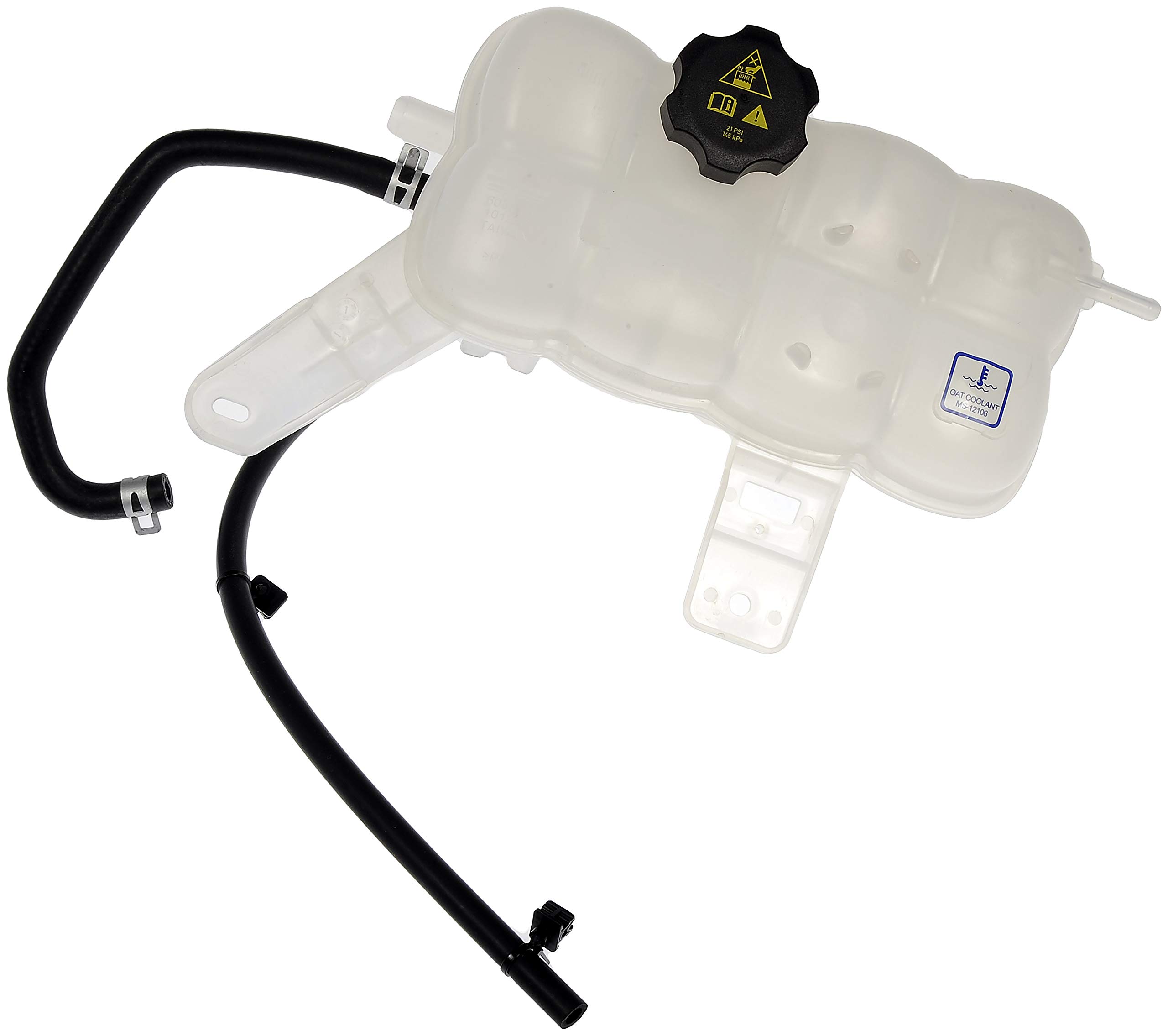 Photo 1 of ***FOR PARTS / HAS DAMAGED (CRACKED) PIECE*** Dorman 603-833 Pressurized Coolant Reservoir with Cap Compatible with Select Ram Models