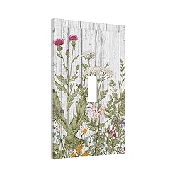 ShinyLuck Boho Wild Flowers 1 Gang Light Switch