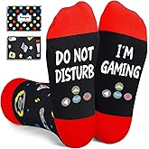 Gamer Gifts Teen Boys Men - Video Game Socks for Kids Adults, Gaming Gift Ideas