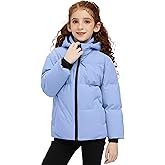 Wantdo Girl's Reversible Puffer Jacket Hooded Winter Jacket Warm Winter Coat Fleece Jacket