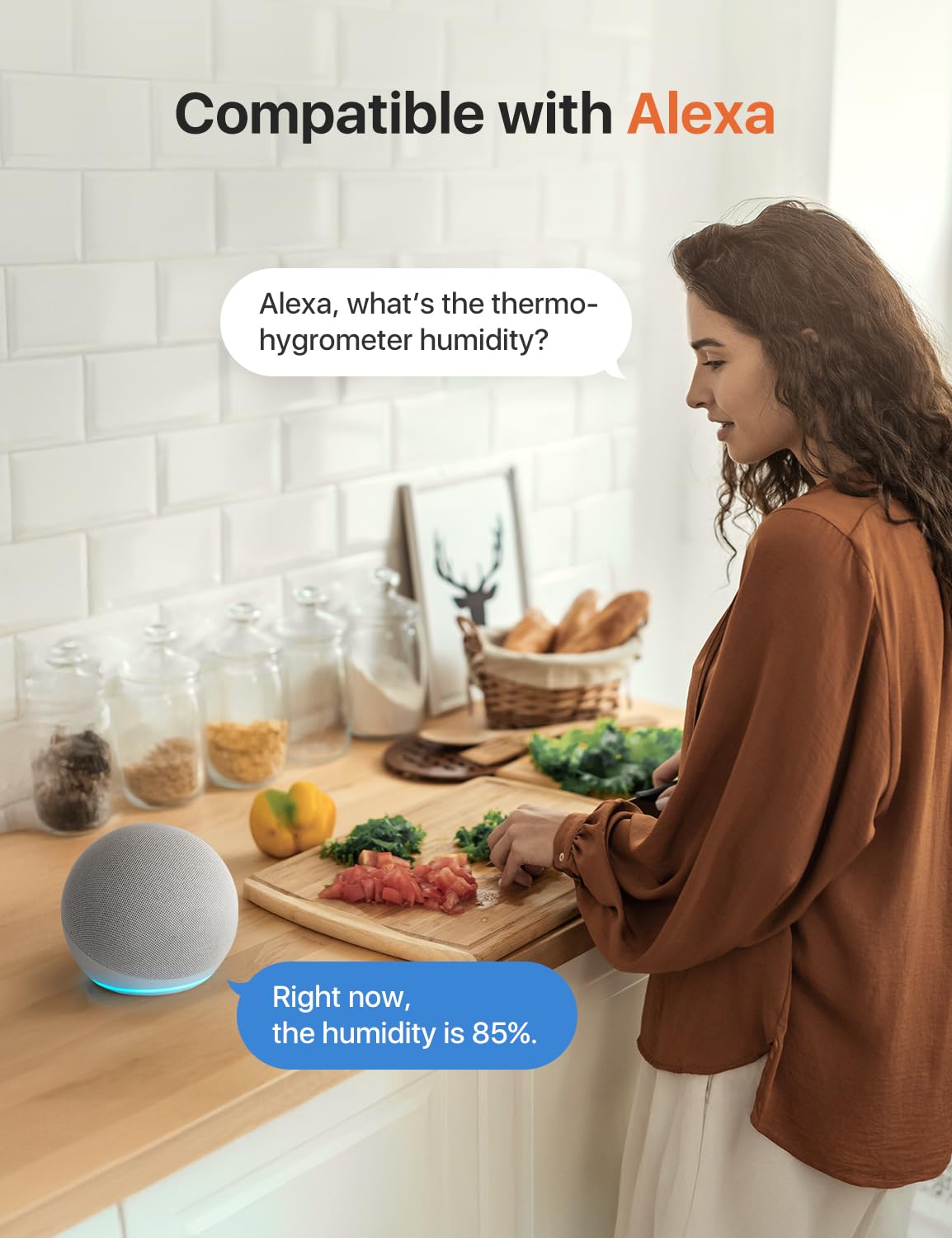 X-Sense WiFi Hygrometer Indoor Humidity with SBS50 Base Station, Smart Hygrometer Thermometer with App Notification, Temperature Sensor for Room Temperature Monitoring, 3 Sensors & 1 Base Station