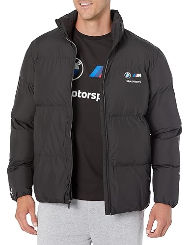 PUMA Men's Standard BMW MMS ESS Padded Jacket, Black, X-Large in